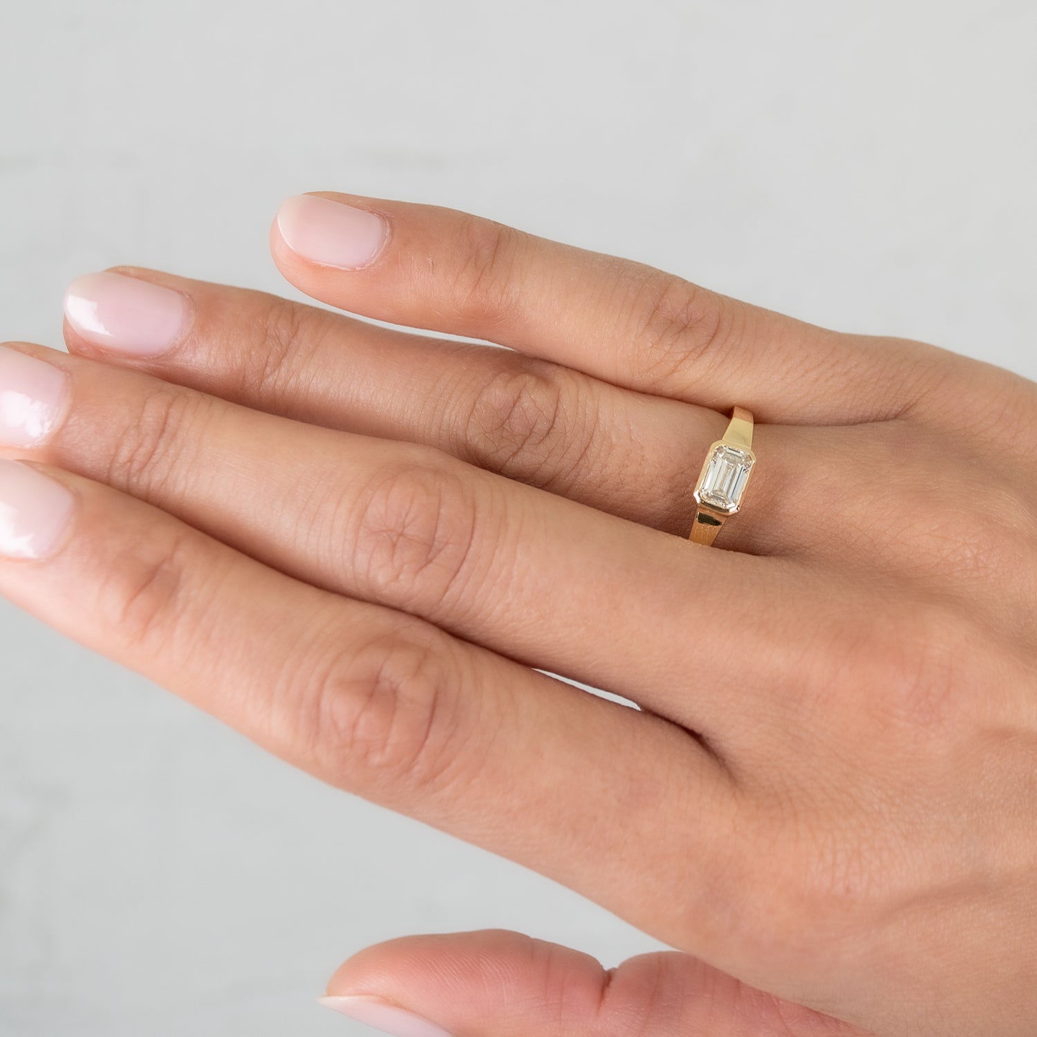 Emerald Cut Mojave Ring