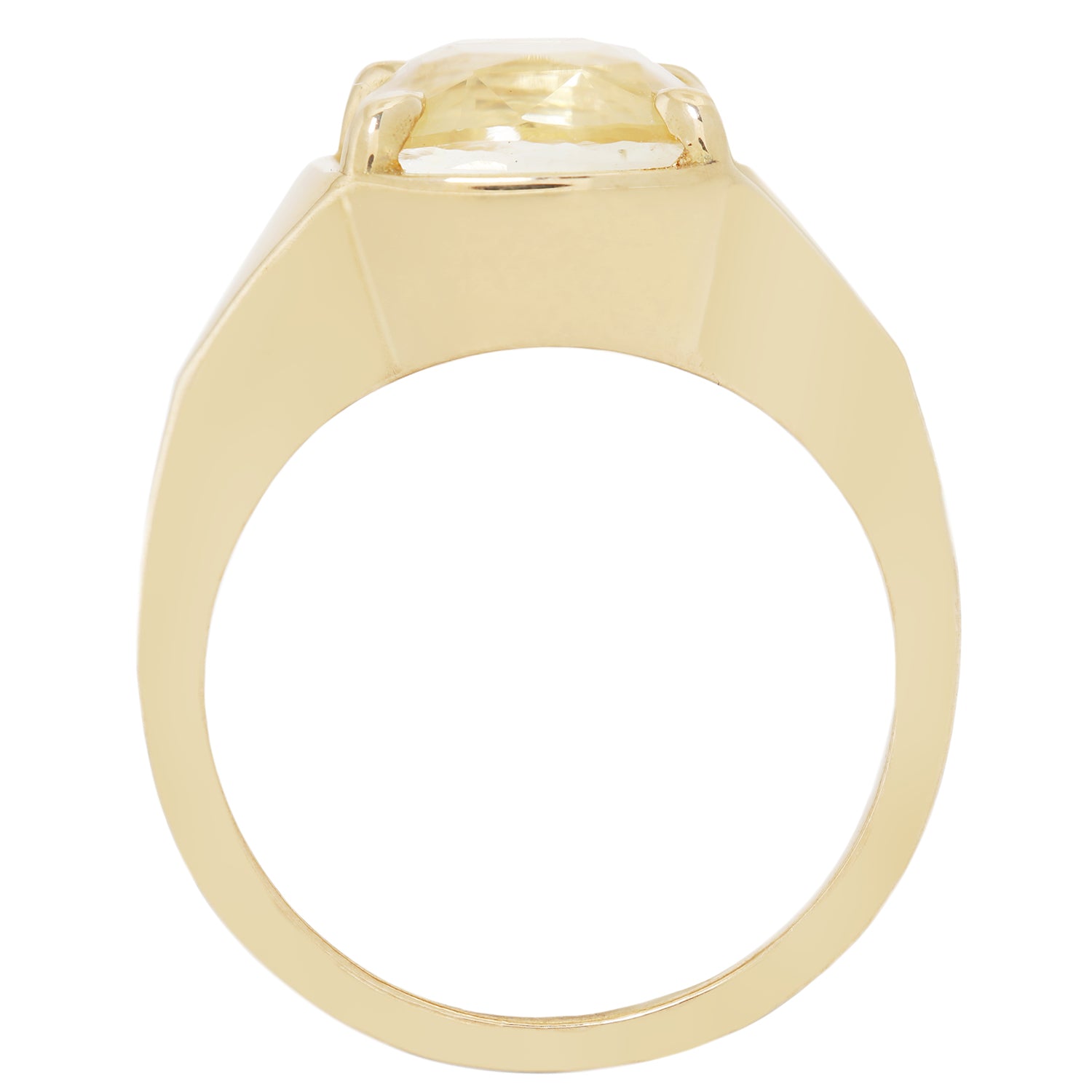Yellow Sapphire Empire Ring