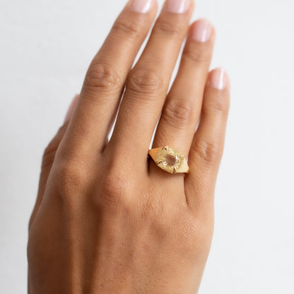 Yellow Sapphire Empire Ring