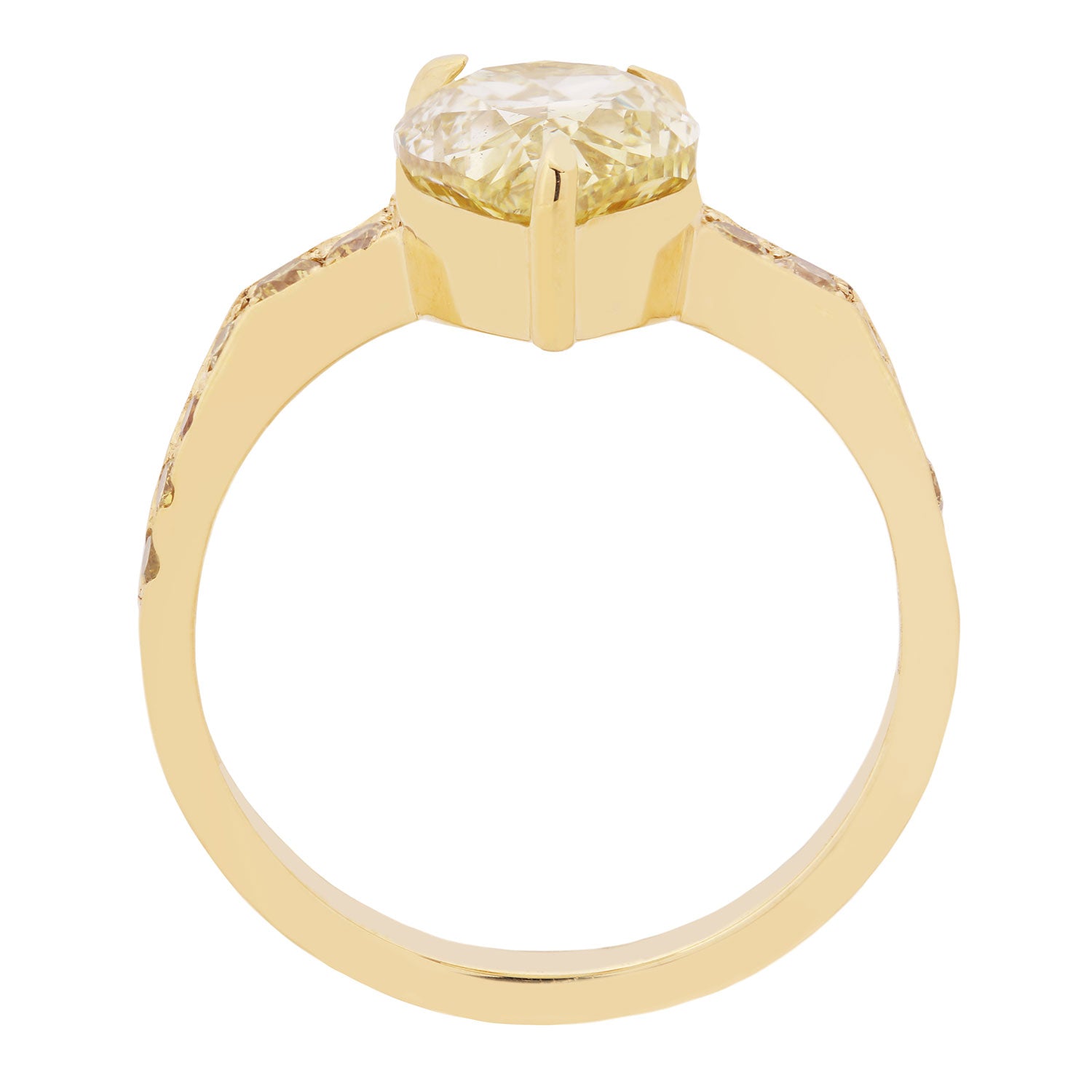 Canary Diamond Radiance Ring