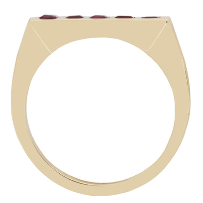 Ruby Bar Ring