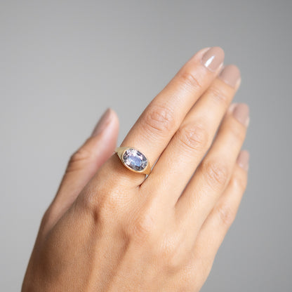 Night Sky Sapphire Signet Ring