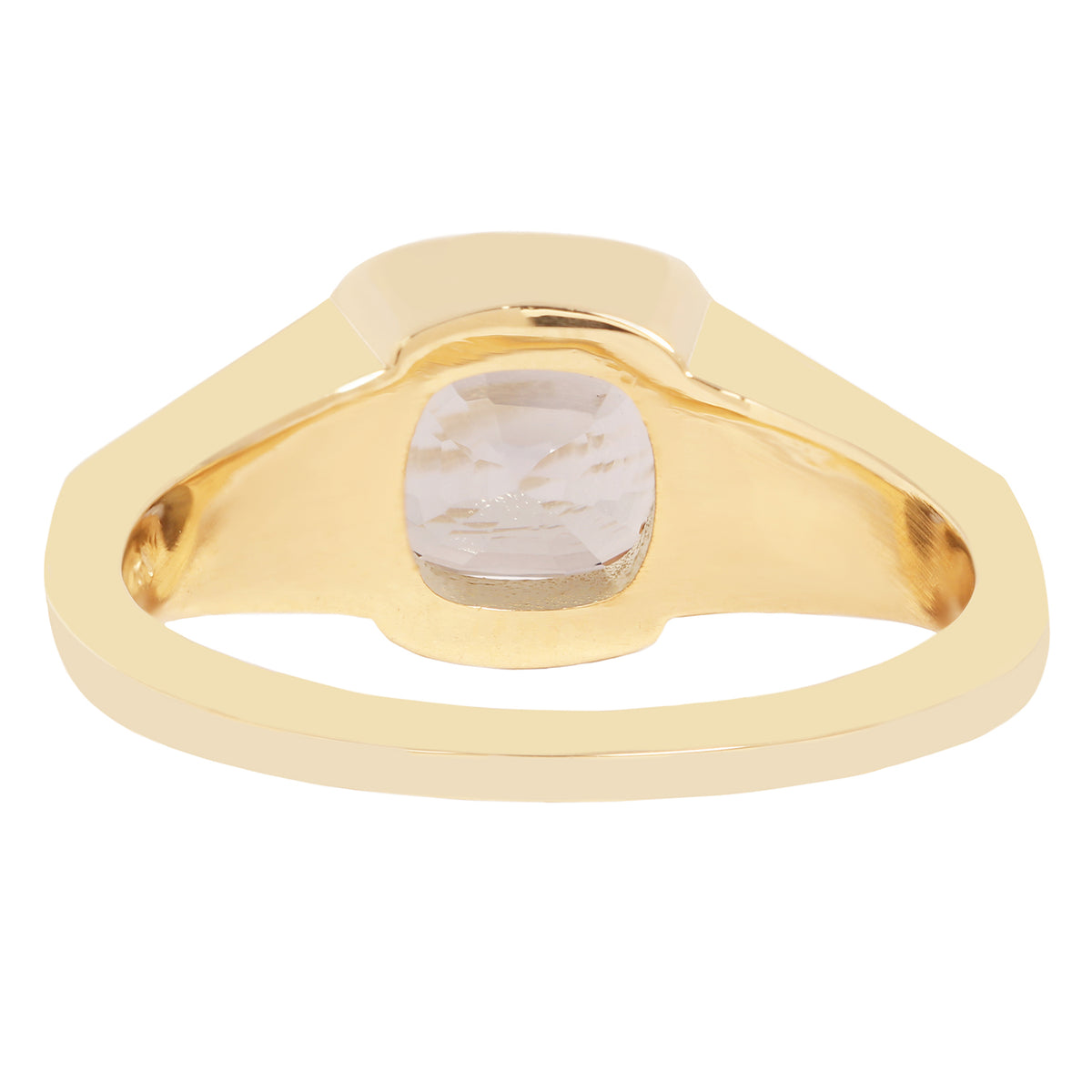 Lauren Wolf - Gold ring with a stone on a white background