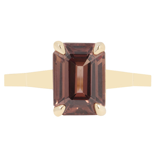 Dark Maroon Sapphire Ring