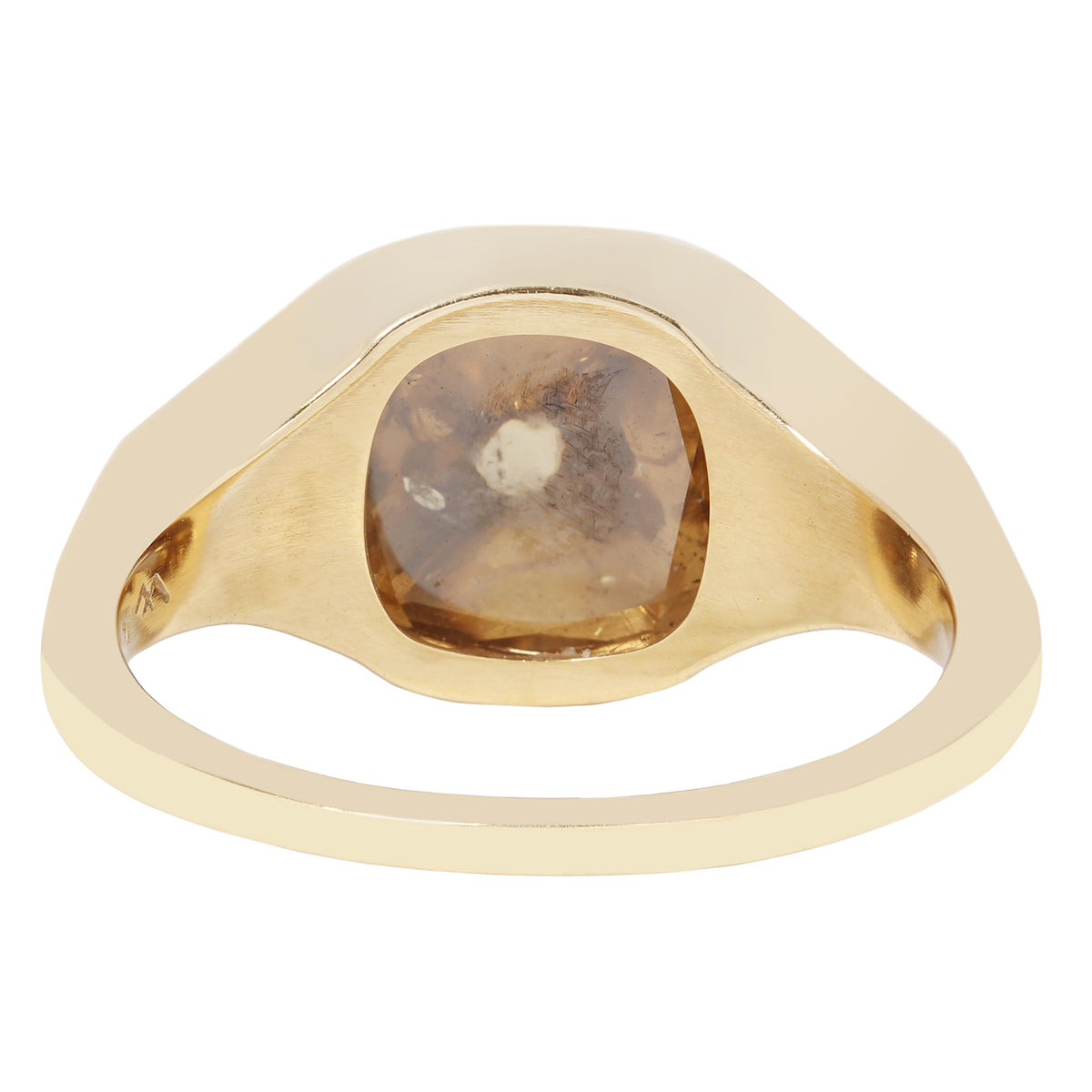 Golden Canyon Diamond Signet Ring