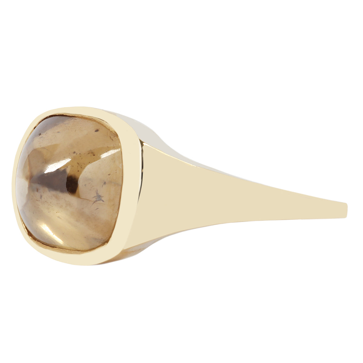 Golden Canyon Diamond Signet Ring