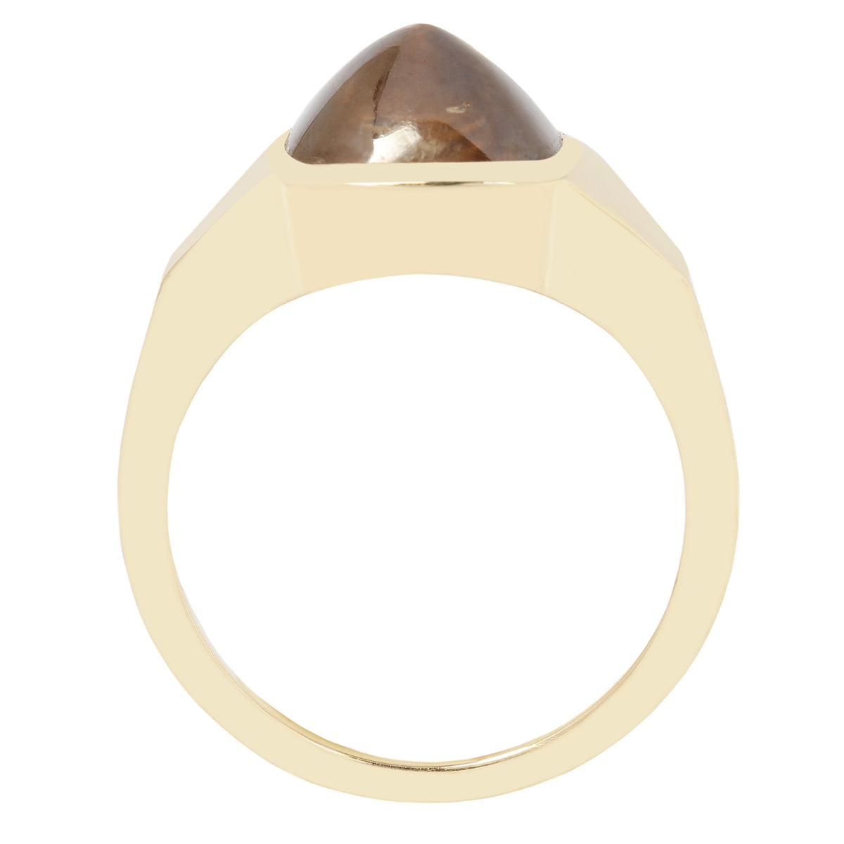 Golden Canyon Diamond Signet Ring