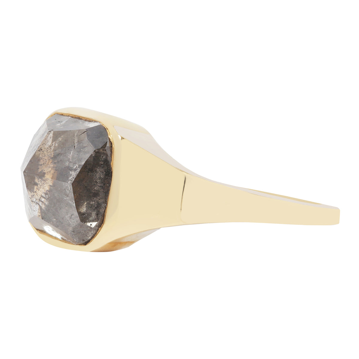 Stardust Diamond Signet Ring