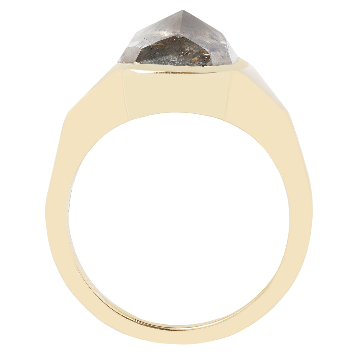 Stardust Diamond Signet Ring