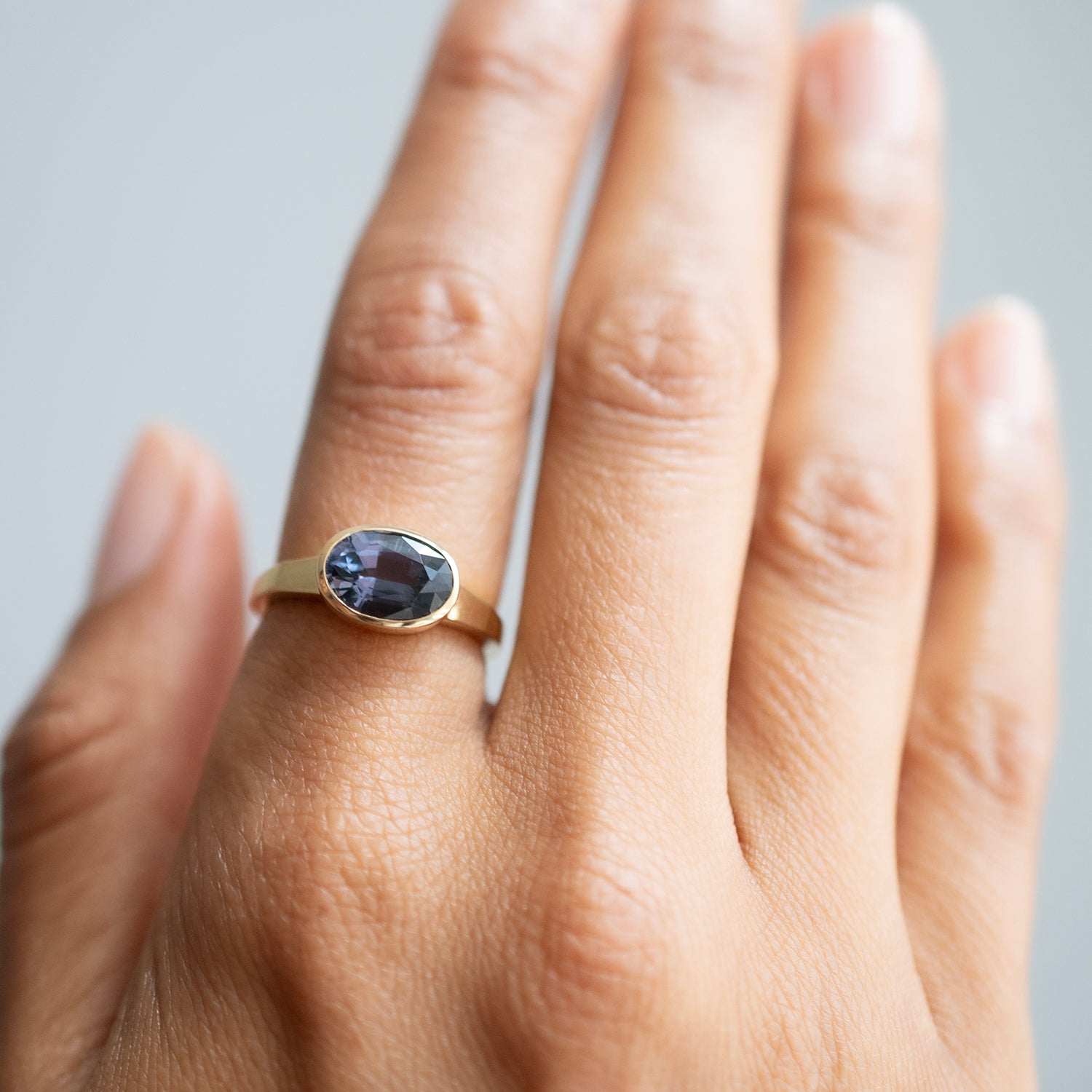 Regal Blue Spinel Ring