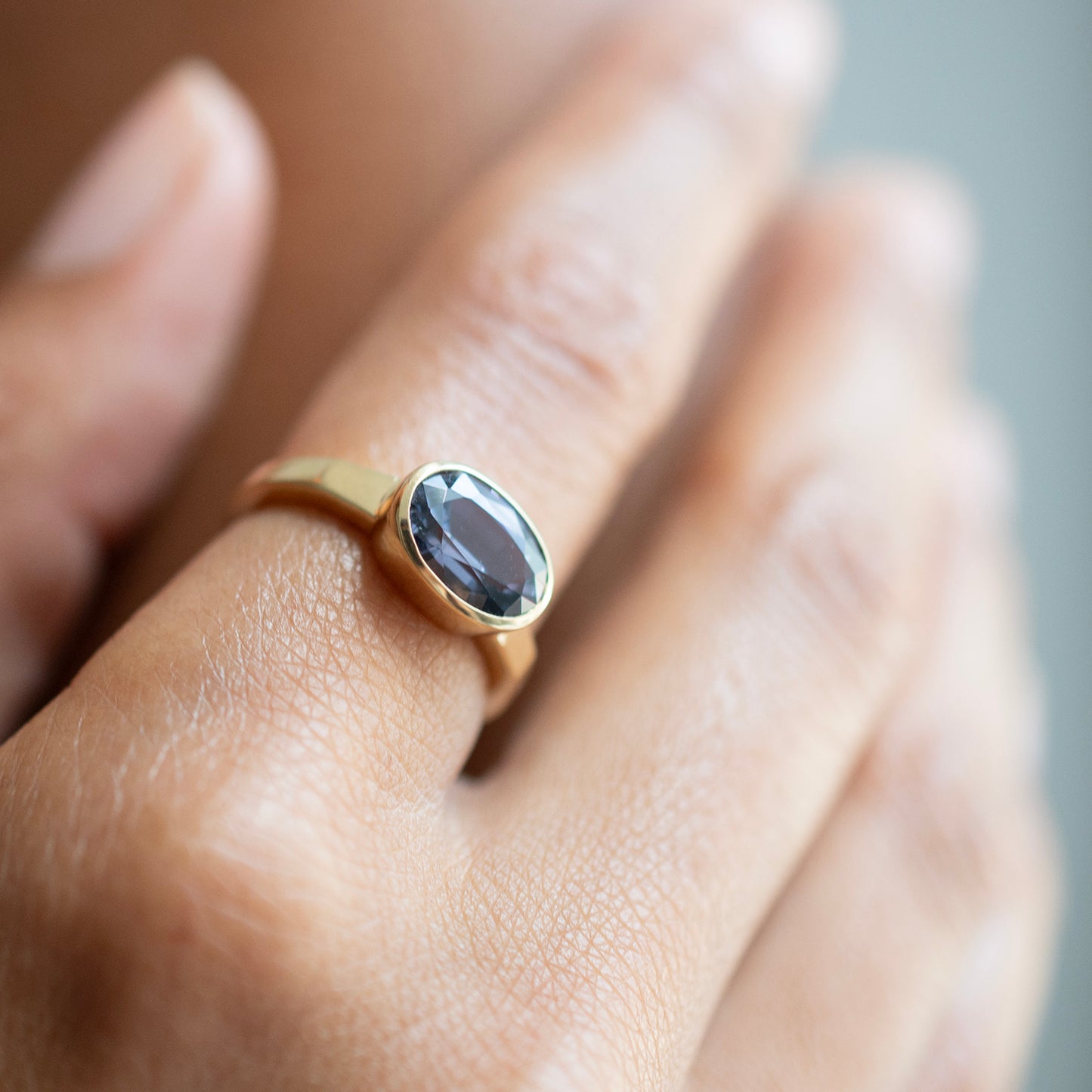 Regal Blue Spinel Ring