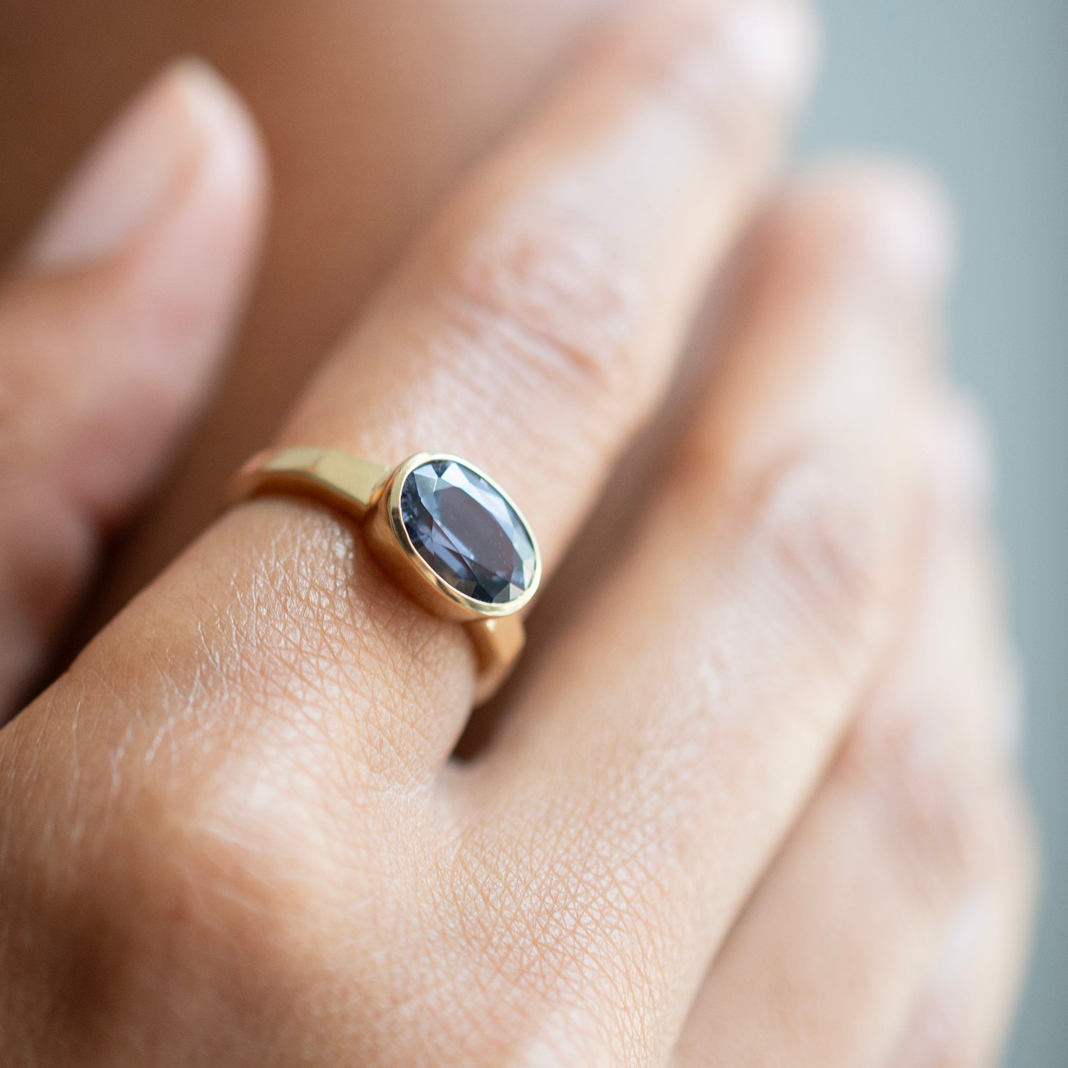 Regal Blue Spinel Ring