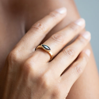 Forest Green Sapphire Mojave Ring