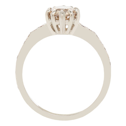 Champagne Pavé Diamond Soirée Ring