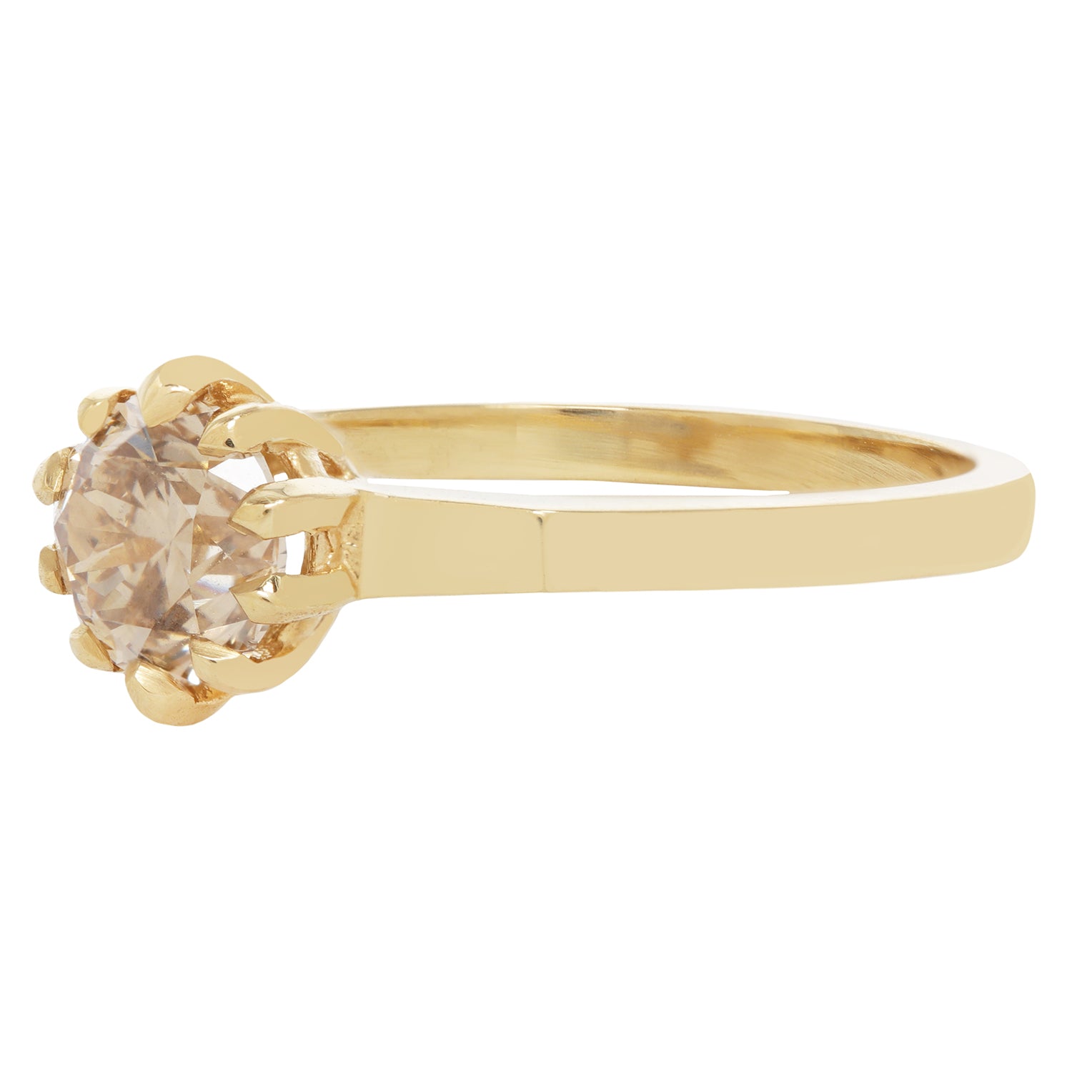 Champagne Diamond Soirée Ring