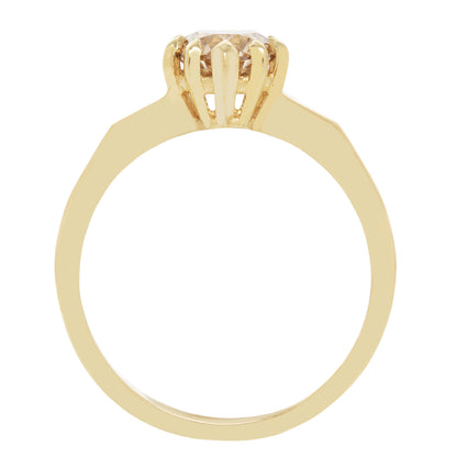 Champagne Diamond Soirée Ring
