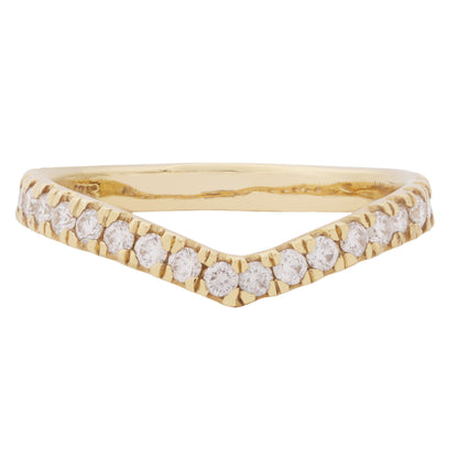Wishbone Half Eternity Band