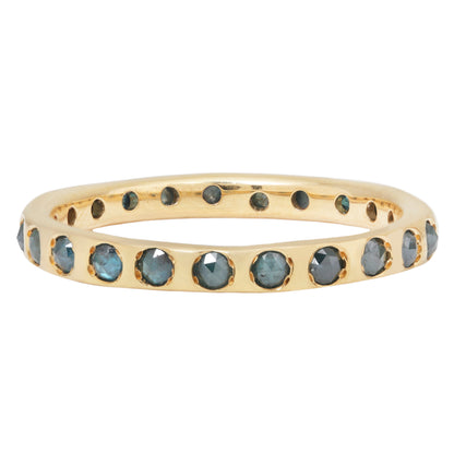 Green Diamond Eternity Band