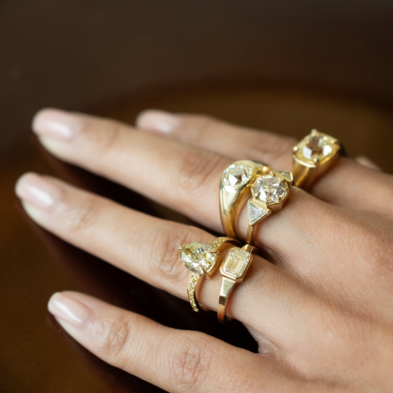Yellow Sapphire Empire Ring