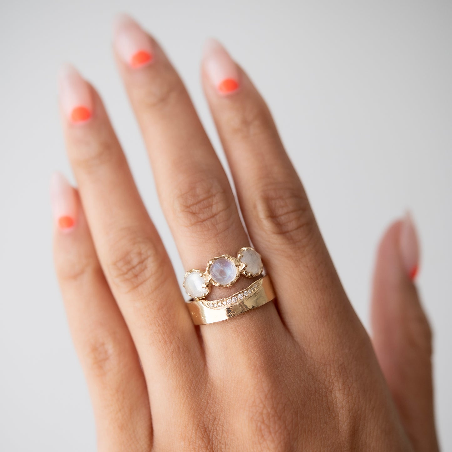 Haku Lei Moonstone Ring