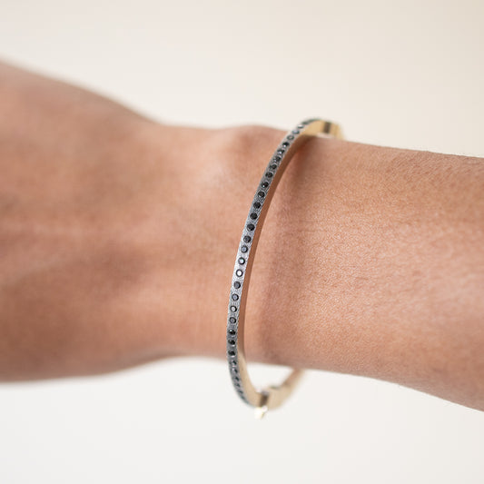 Adam Black Diamond Bangle