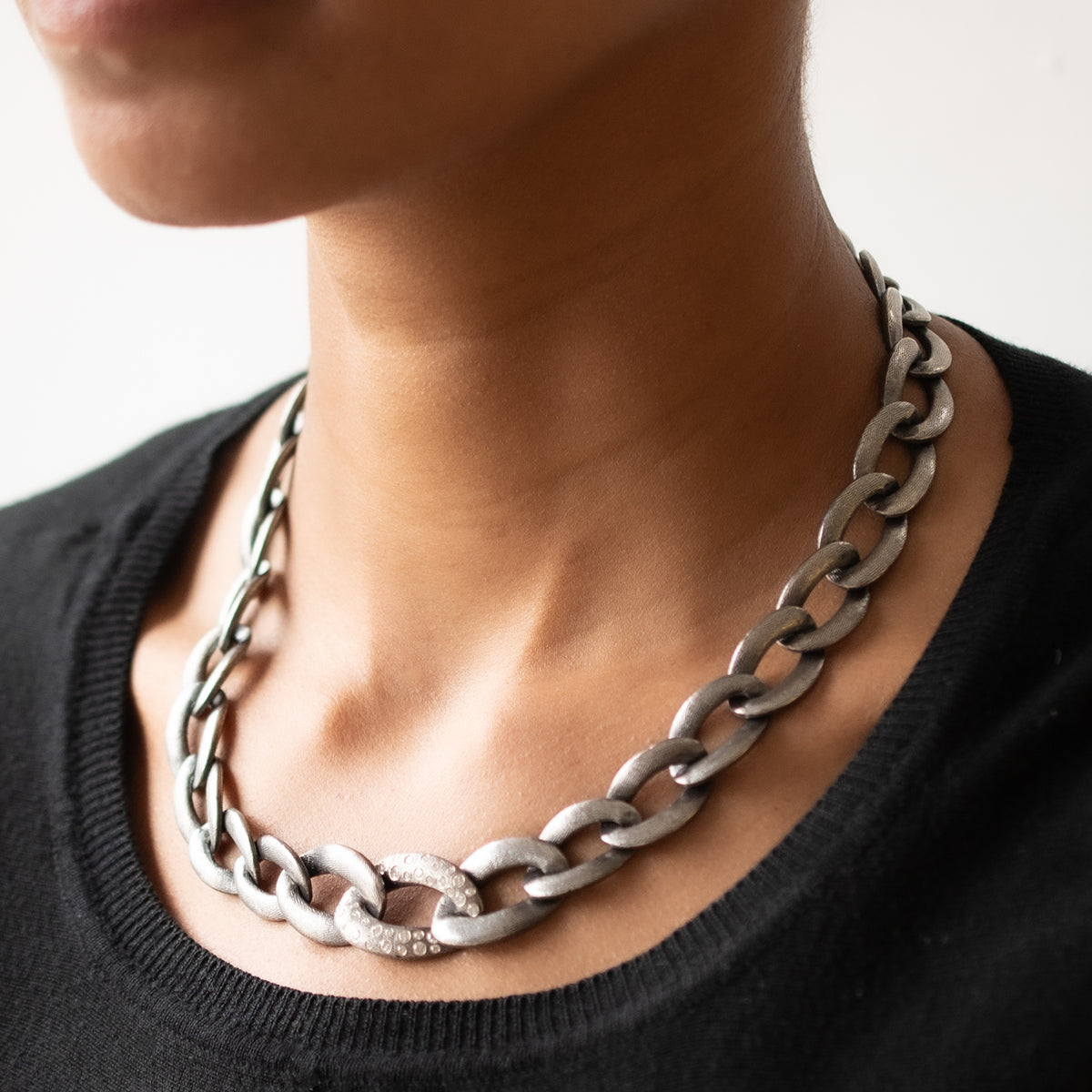 Alicia Diamond Link Necklace
