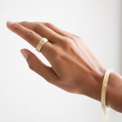 Junia Plus 6mm White Diamond Bangle