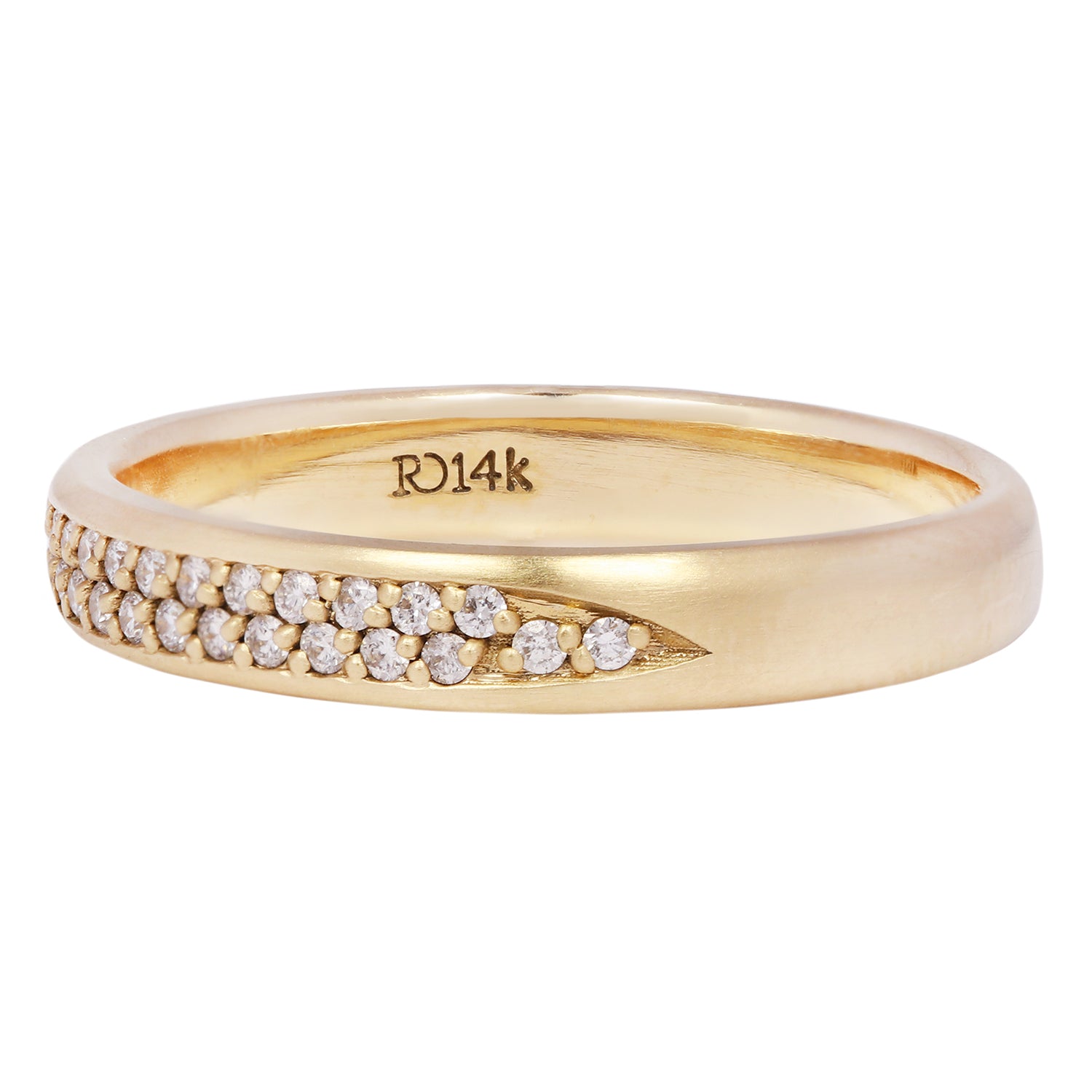 Double Row Half Eternity Band