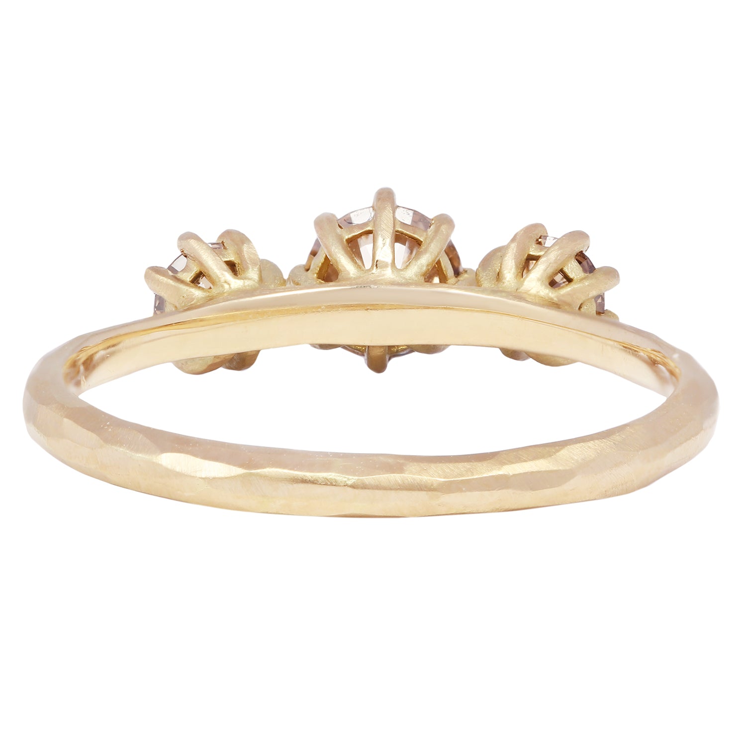 Triple Brown Diamond Blooming Ring