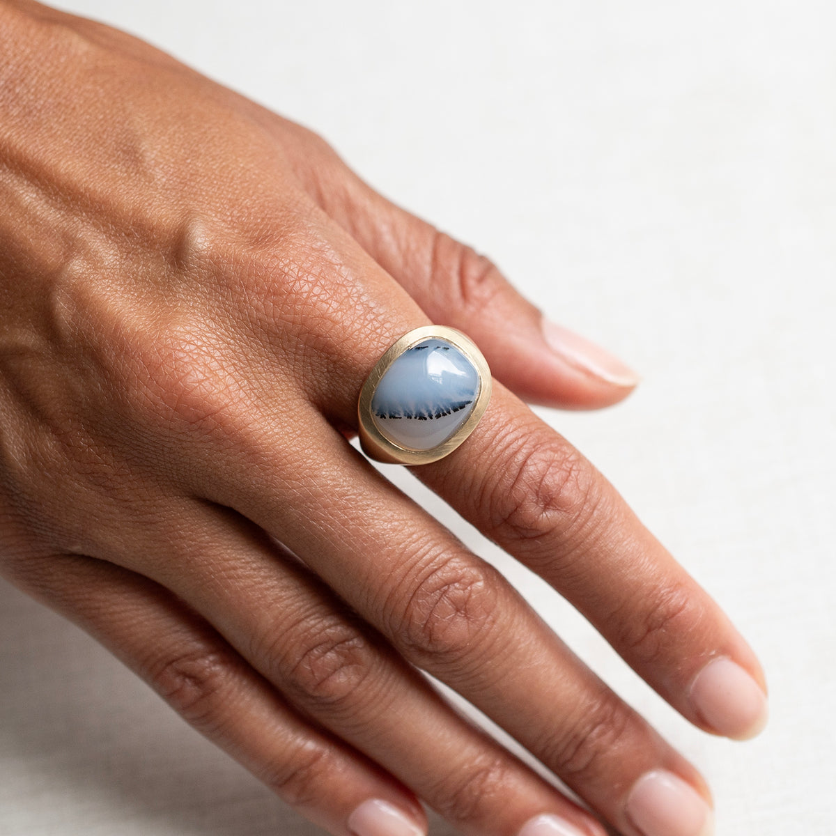 Copco Agate Slab Ring