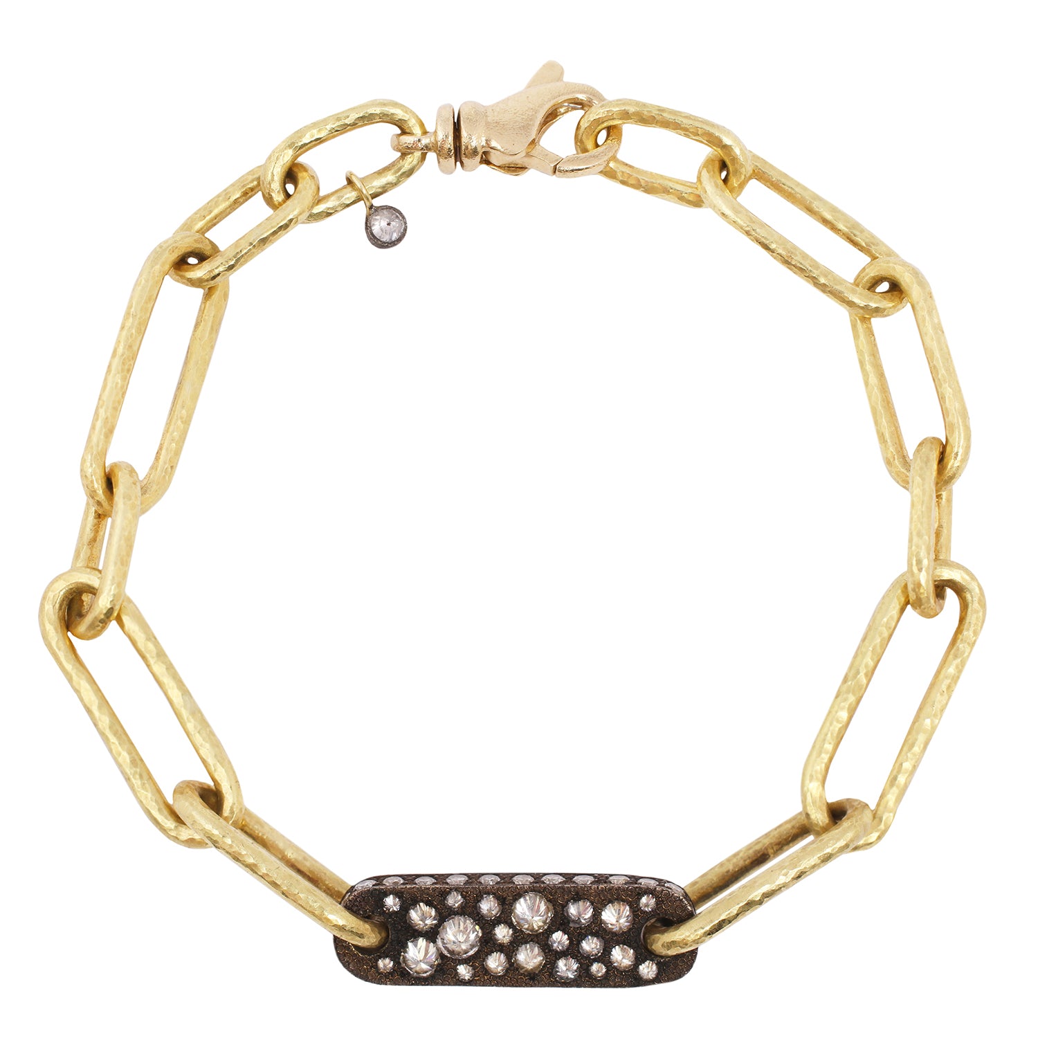 Diamond Noir Link Bracelet
