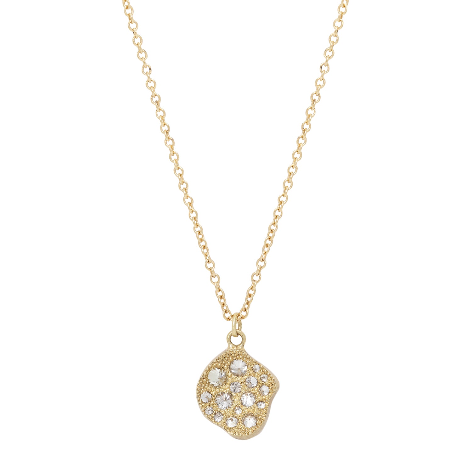 Concave Pod Diamond Necklace
