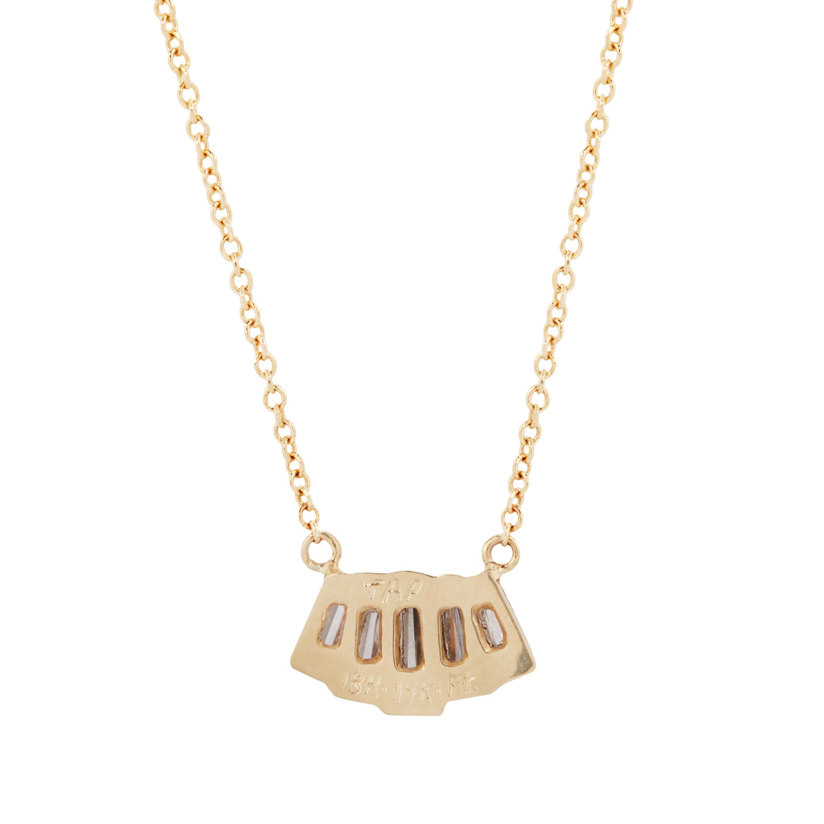 Baguette Beam Diamond Necklace