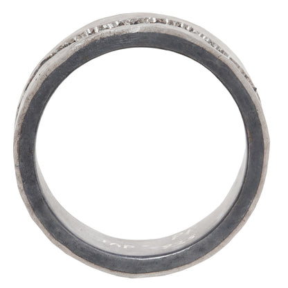 Platinum Black Diamond Fissure Band