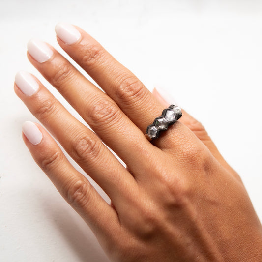 Celestial Hex Diamond Ring