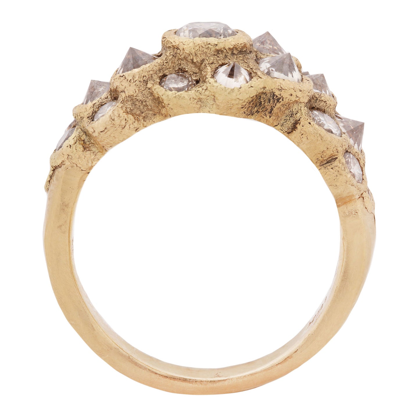 Diamond Bloom Cluster Ring