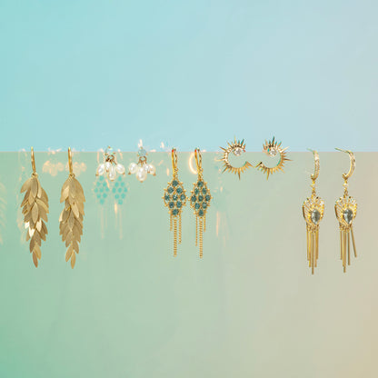 Sun & Moon Diamond Earrings