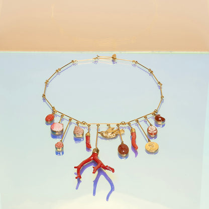 Wire Charm Drop Necklace #5
