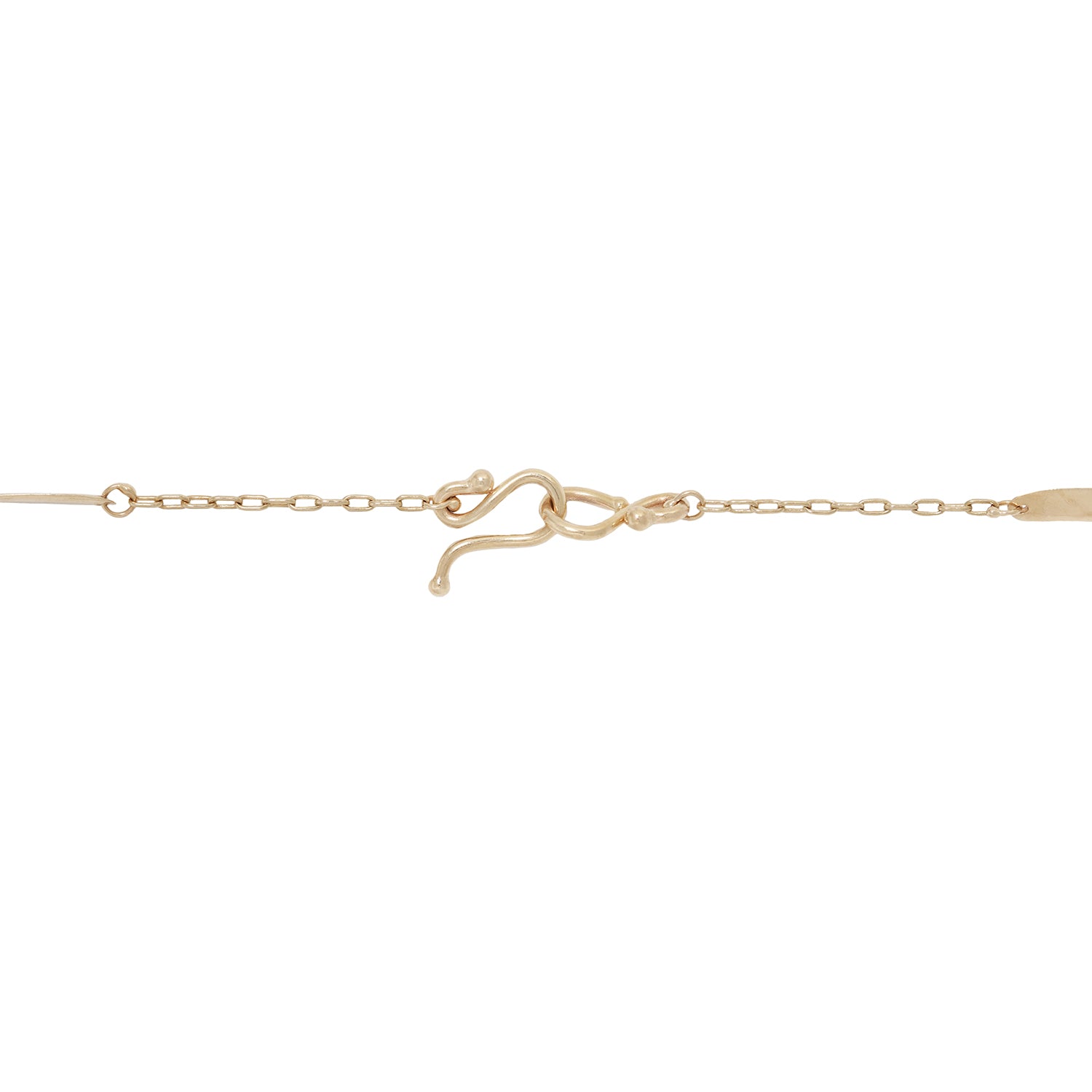Double Cross Gold Necklace