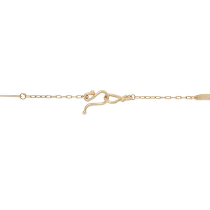 Double Cross Gold Necklace