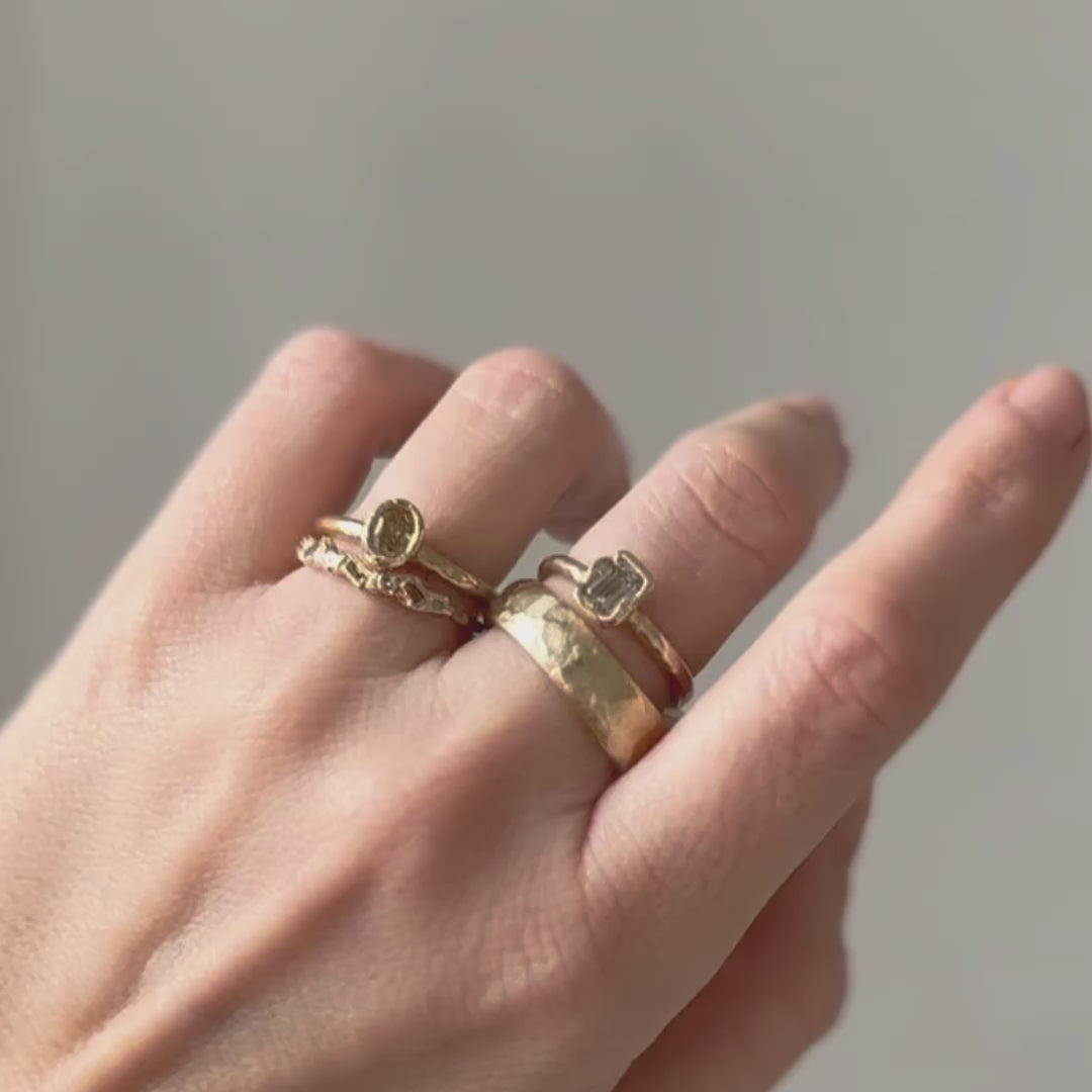 LXVI Molten Gold Band