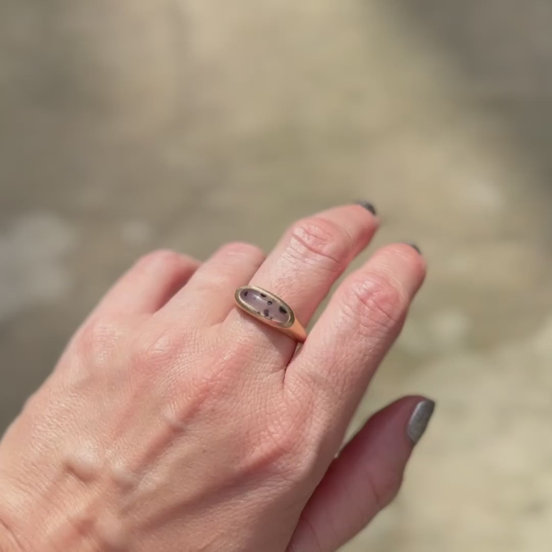 Dendritic Agate Slab Ring