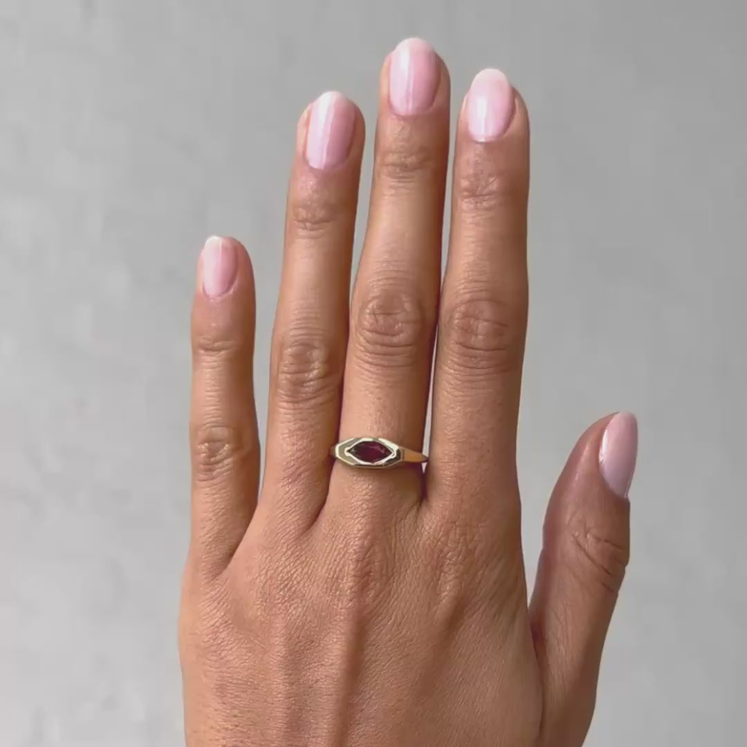 Ruby Marquise Signet