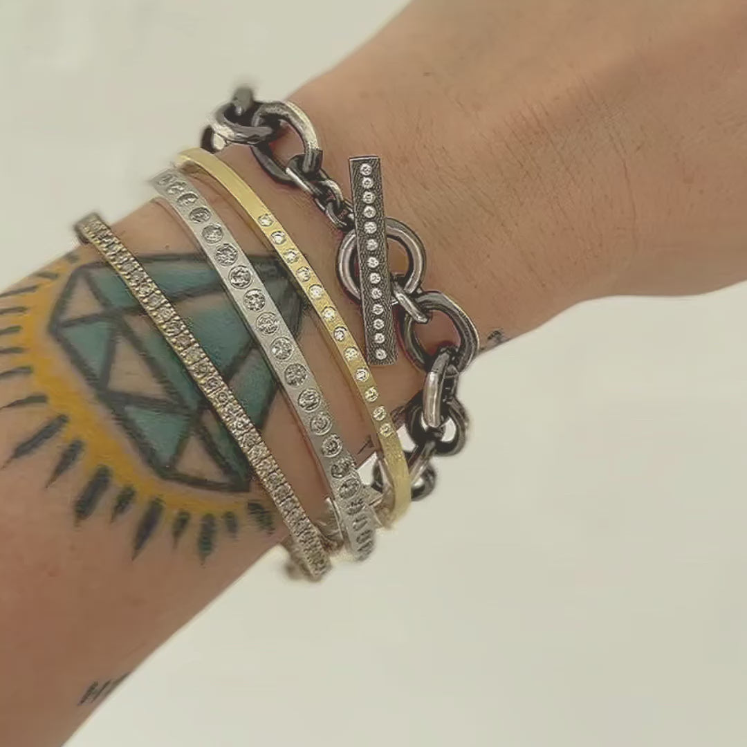 Chloe Gray Diamond Bangle