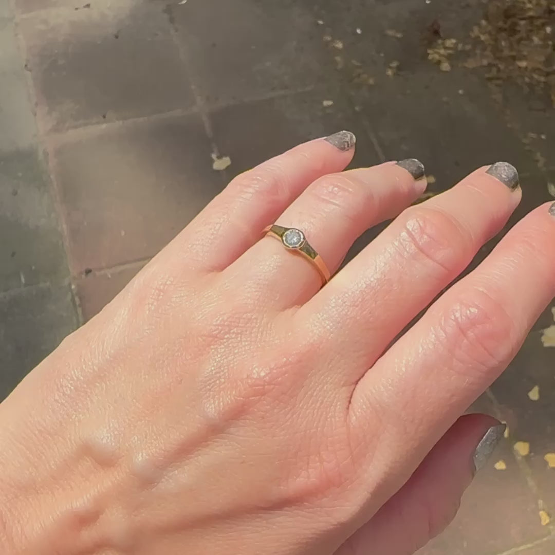 Salt & Pepper Diamond Eclipse Ring