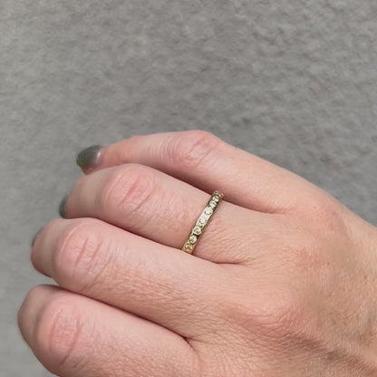 Canary Diamond Eternity Band