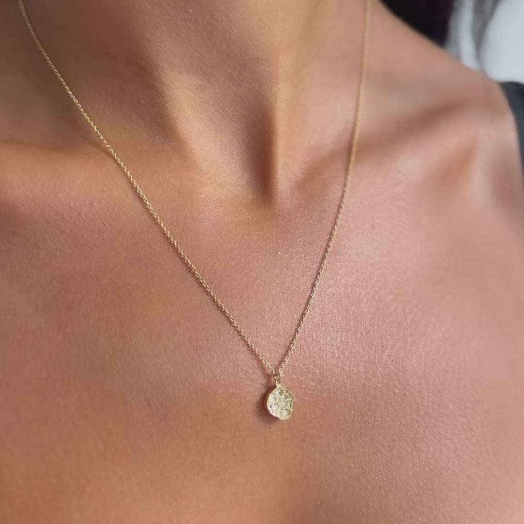 Concave Pod Diamond Necklace