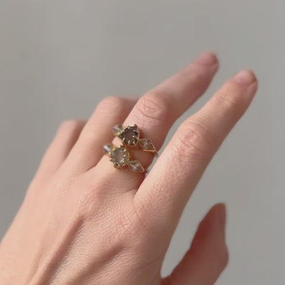 Macle Diamond Crown Ring