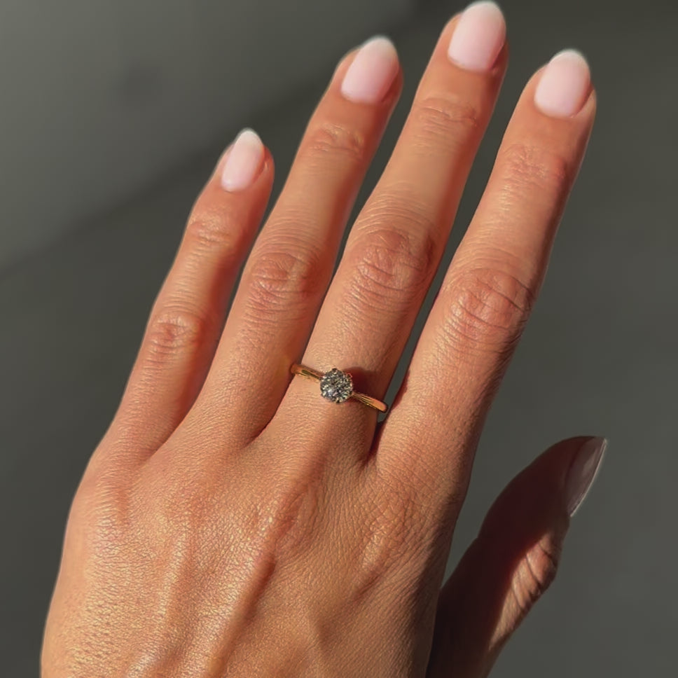Gleaming Crown Jubilee Solitaire Ring