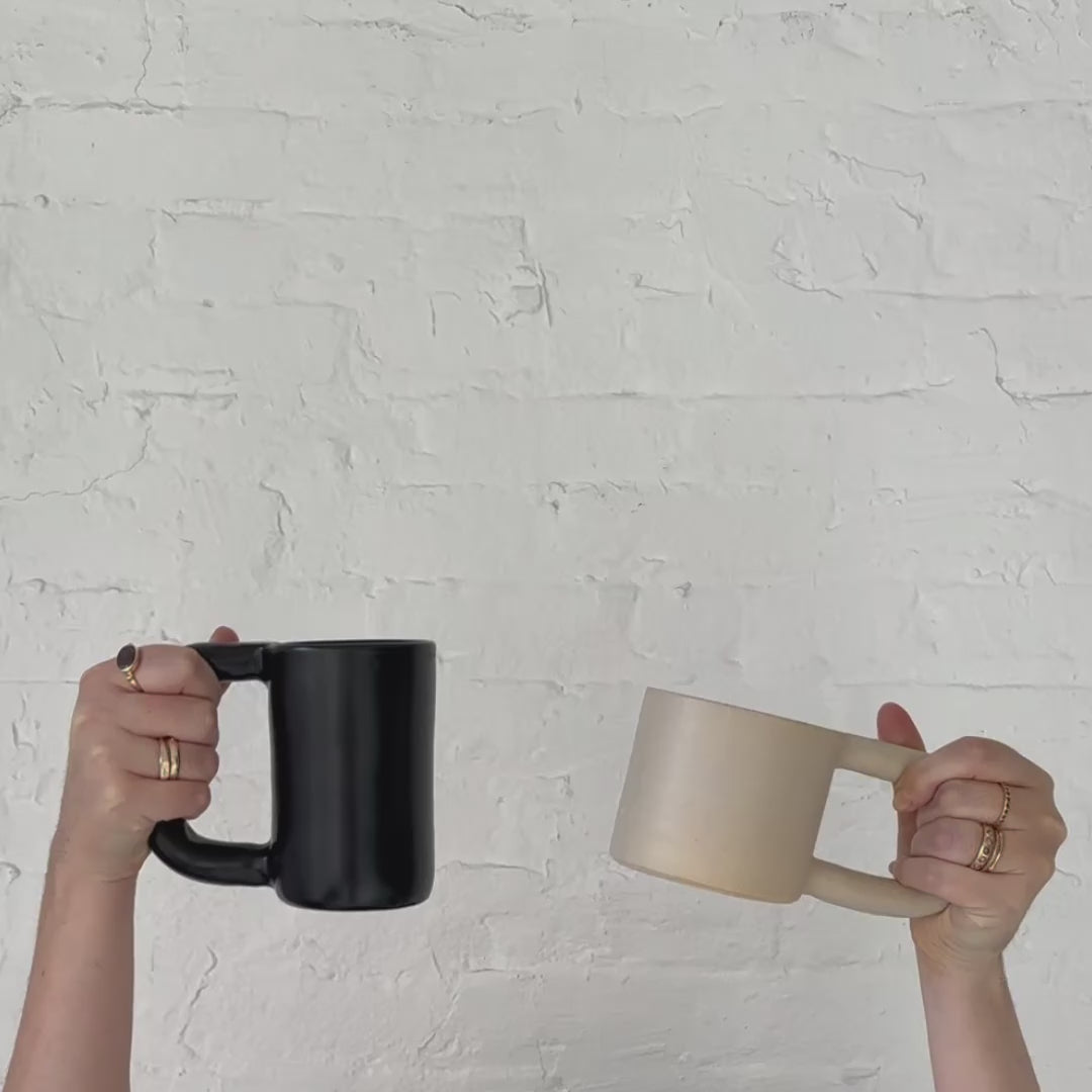 Hand Built Tall Ceramic Mug